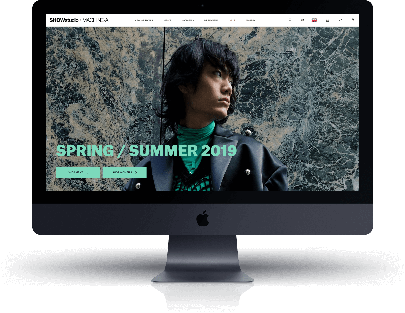 Shopify web design work in progress
